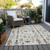 3' X 5' Ivory Gold Black And Gray Nutcracker Washable Indoor Outdoor Area Rug