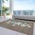 10' X 14' Brown Beige Ivory And Taupe Presents Washable Indoor Outdoor Area Rug