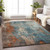 Abstract Washable Indoor Outdoor Area Rug