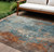Abstract Washable Indoor Outdoor Area Rug