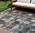 Striped Washable Indoor Outdoor Area Rug