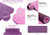 Eco Friendly Reversible Color Yoga Mat with Carrying Strap