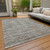 Striped Washable Indoor Outdoor Area Rug