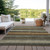 Striped Washable Indoor Outdoor Area Rug