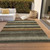 Striped Washable Indoor Outdoor Area Rug