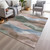 Abstract Washable Indoor Outdoor Area Rug