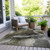 Abstract Washable Indoor Outdoor Area Rug