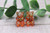 Iridescent Dark Coral Gummy Bears || Stud Earrings || Hypoallergenic