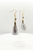 Christmas- Silver Tinsel Tassel Earrings