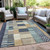 Geometric Washable Indoor Outdoor Area Rug