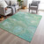 Abstract Washable Indoor Outdoor Area Rug