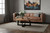 Solid Wood And Iron Round Cross Legs Coffee Table