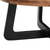 Solid Wood And Iron Round Cross Legs Coffee Table