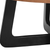Solid Wood And Iron Round Cross Legs Coffee Table
