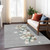 5' X 8' Gray Beige Ivory And Taupe Presents Washable Indoor Outdoor Area Rug