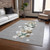 5' X 8' Gray Beige Ivory And Taupe Presents Washable Indoor Outdoor Area Rug