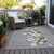 5' X 8' Gray Beige Ivory And Taupe Presents Washable Indoor Outdoor Area Rug