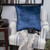 Parkland Collection Jugo Navy Blue Solid Throw Pillow