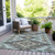 Tribal Washable Indoor Outdoor Area Rug