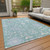 Floral Washable Indoor Outdoor Area Rug