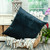 Parkland Collection Kyan Dark Blue Solid Throw Pillow