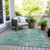 Abstract Washable Indoor Outdoor Area Rug
