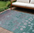Floral Washable Indoor Outdoor Area Rug