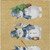 5' X 8' Gold Denim Blue And Ivory Snowmen Washable Indoor Outdoor Area Rug
