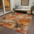 Floral Washable Indoor Outdoor Area Rug