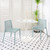 Set of Two Heavy Duty Plastic Outdoor Stacking Dining Chairs