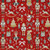 3' X 5' Red Gold Black And Gray Nutcracker Washable Indoor Outdoor Area Rug