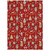 3' X 5' Red Gold Black And Gray Nutcracker Washable Indoor Outdoor Area Rug