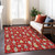 3' X 5' Red Gold Black And Gray Nutcracker Washable Indoor Outdoor Area Rug