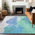 Abstract Washable Indoor Outdoor Area Rug