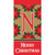 Merry Christmas Monogram Mini Flag - 603799837392