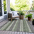 Striped Washable Indoor Outdoor Area Rug