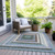 Geometric Washable Indoor Outdoor Area Rug