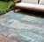 Abstract Washable Indoor Outdoor Area Rug