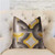 Plutus Delightful Chain Yellow, Beige and Gray Luxury Throw Pillow