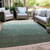 Ombre Washable Indoor Outdoor Area Rug