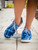 Bruh 1 Blue Plaid Sneakers
