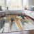 Abstract Washable Indoor Outdoor Area Rug