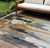 Abstract Washable Indoor Outdoor Area Rug