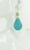 Druzy Agate and  Leather Earrings 