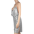 Sexy Women Chain Choker Side Slit Backless Slip Dress 