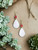 Druzy  Amazon Cobra Leather Earrings 