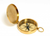 Shiny Brass Marine Compass With Lid