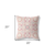 20" X 20" Pink And White Broadcloth Floral Throw Pillow