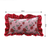 Rose Print Pillow Covers with Ruffle Border Floral Rectangular Cushion Covers for Sofa, BedHome Dcor
