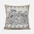 20x20 Pink Gray Bee Blown Seam Broadcloth Animal Print Throw Pillow